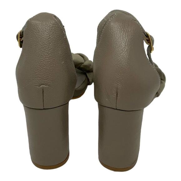 Kaanas Soho Velvet Braided Ankle Strap Sandal Taupe Size 10 NWT $129 MSRP - Picture 6 of 7